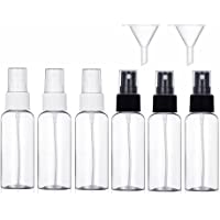 Los mejores  - Bote Spray Botellas Vacía De Plástico Transparentes Contenedor de Pulverizador- 6 Piezas (50Ml)
